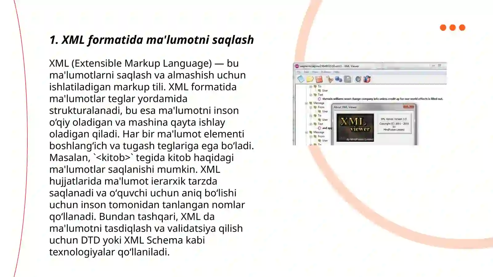 XML da ishlash 3