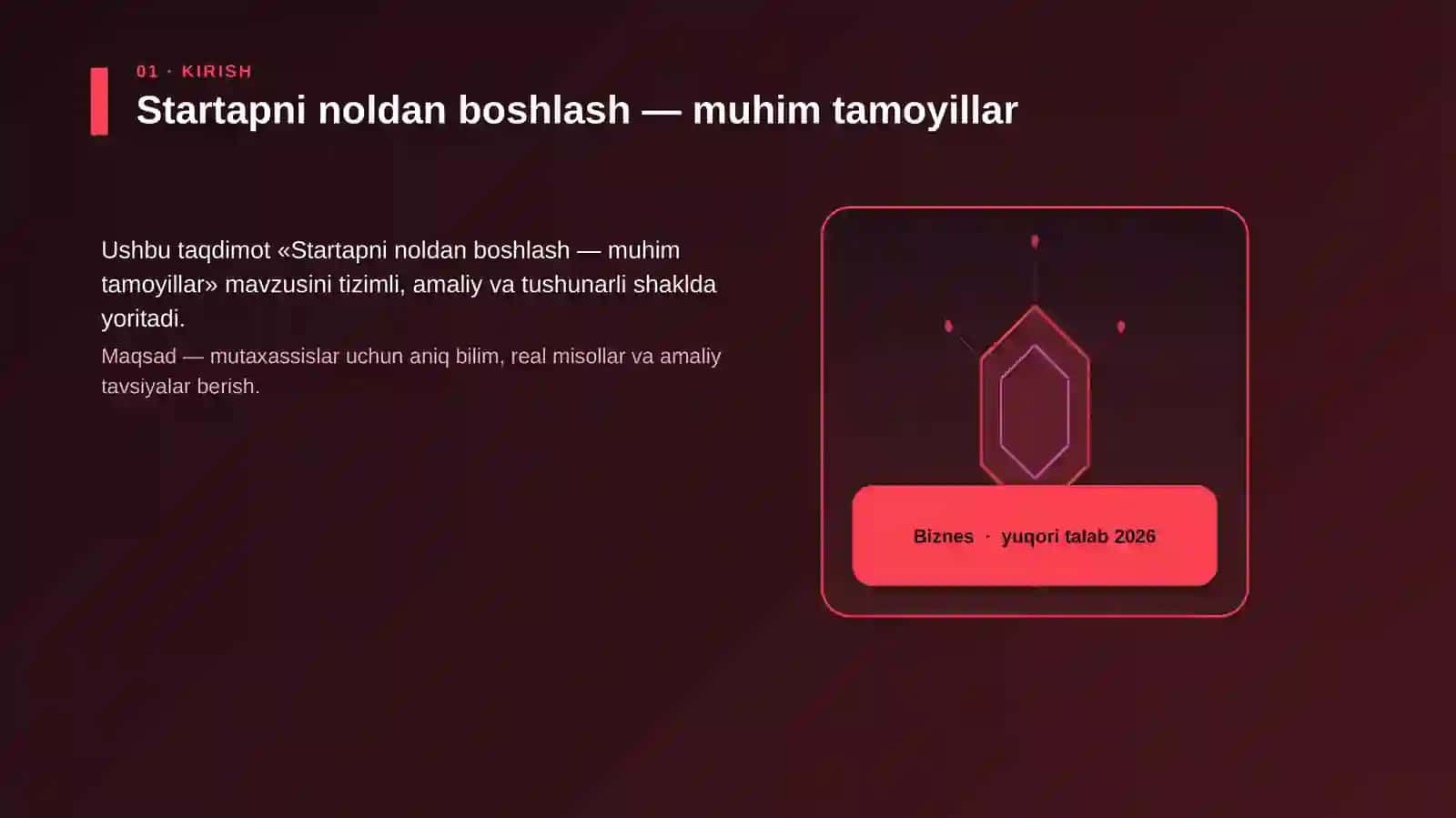 Startapni noldan boshlash — muhim tamoyillar 3