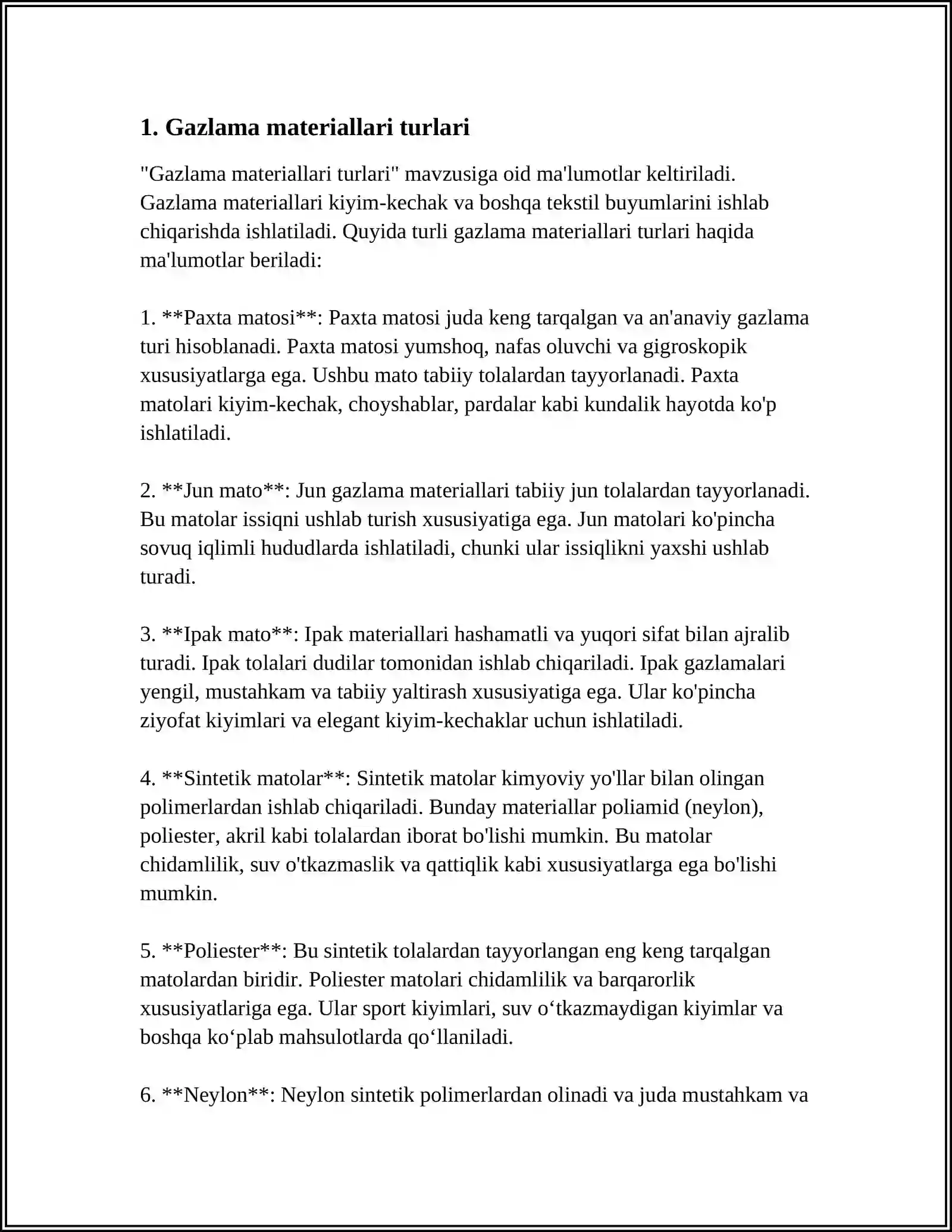 GAZLAMA VA IP TURLARI. GAZLAMANING XUSUSIYATLARI 3