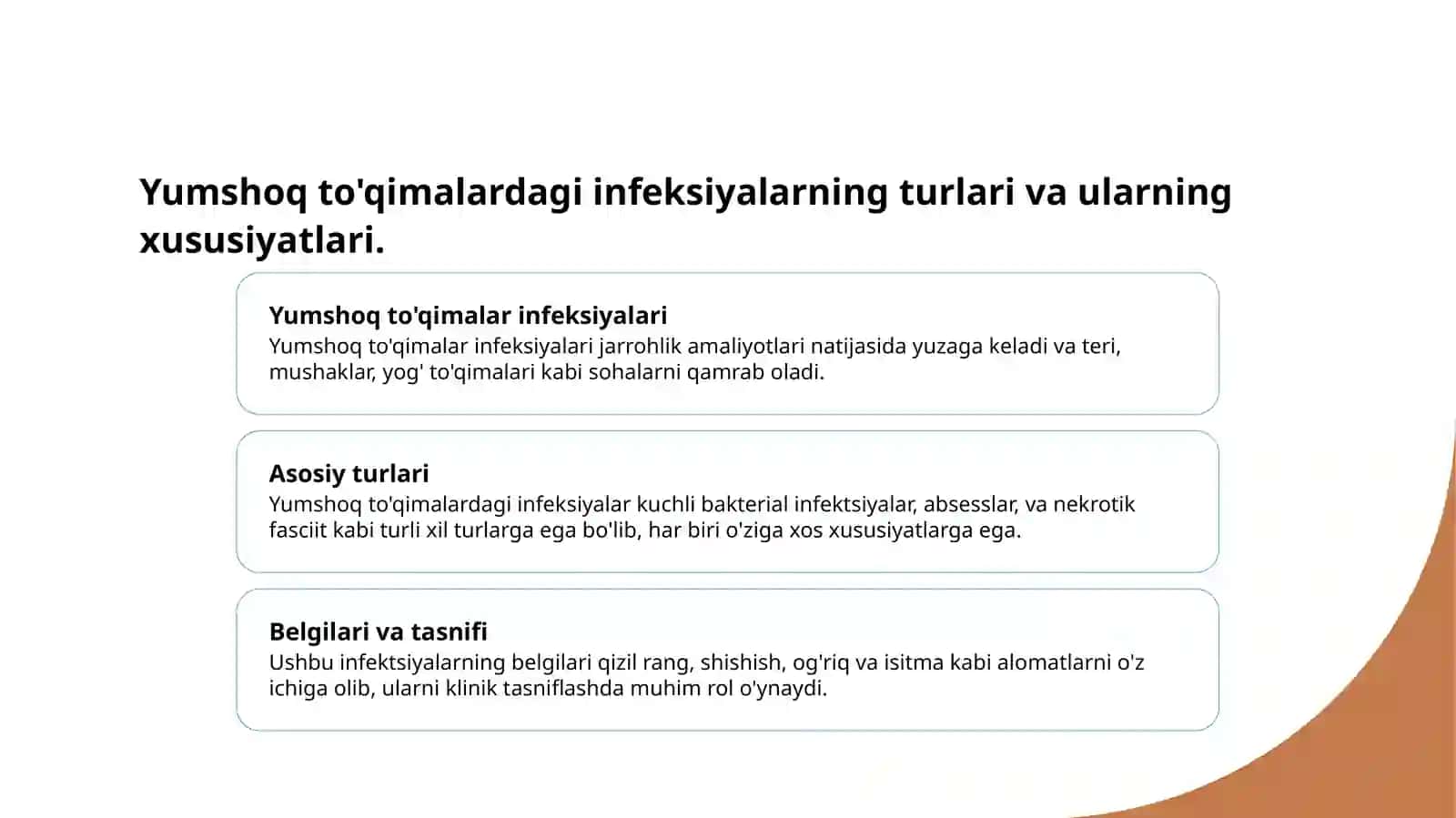 Yumshoq to'qimalar xirurgik infeksiyasi 3