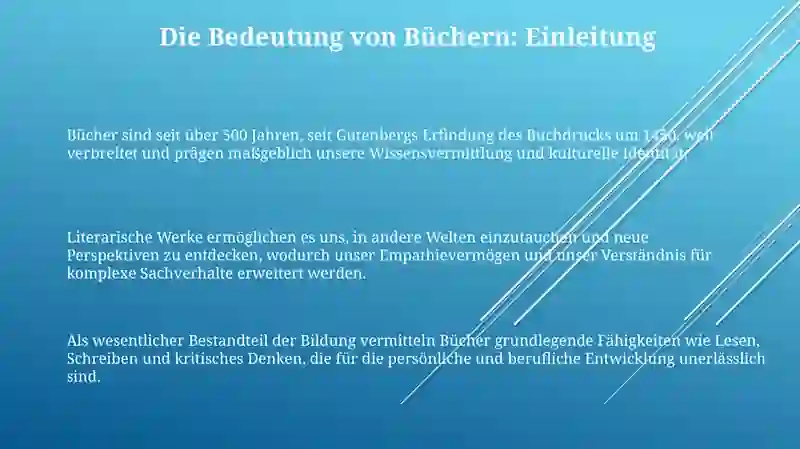 Die Bedeutung von Büchern: Ein Überblick 3