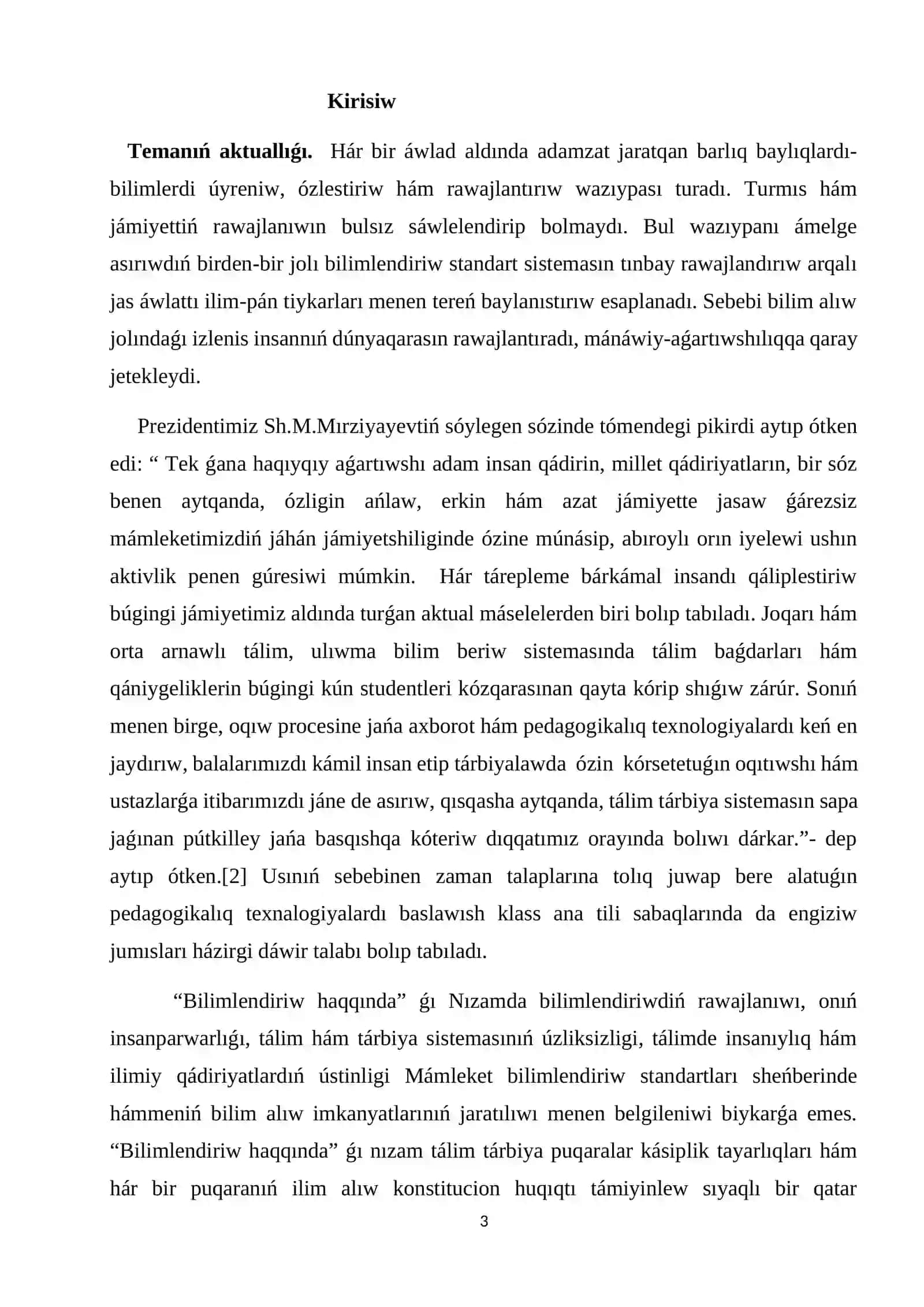 Tema: 2-klasta orfografiyalıq sawatlılıǵın qáliplestiriw 3