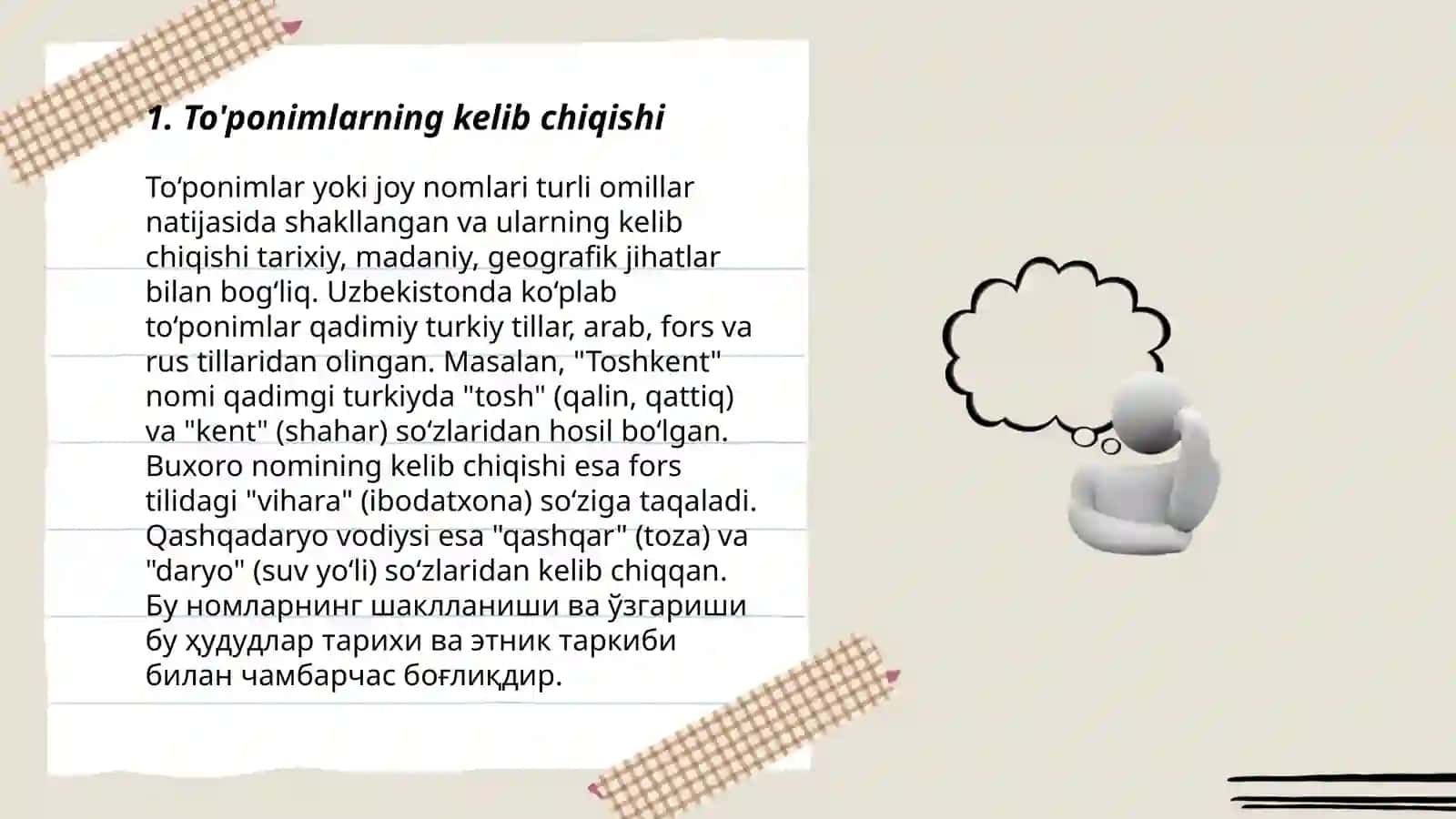 Amudaryo tumani mang'it shaxri taponimlari 3