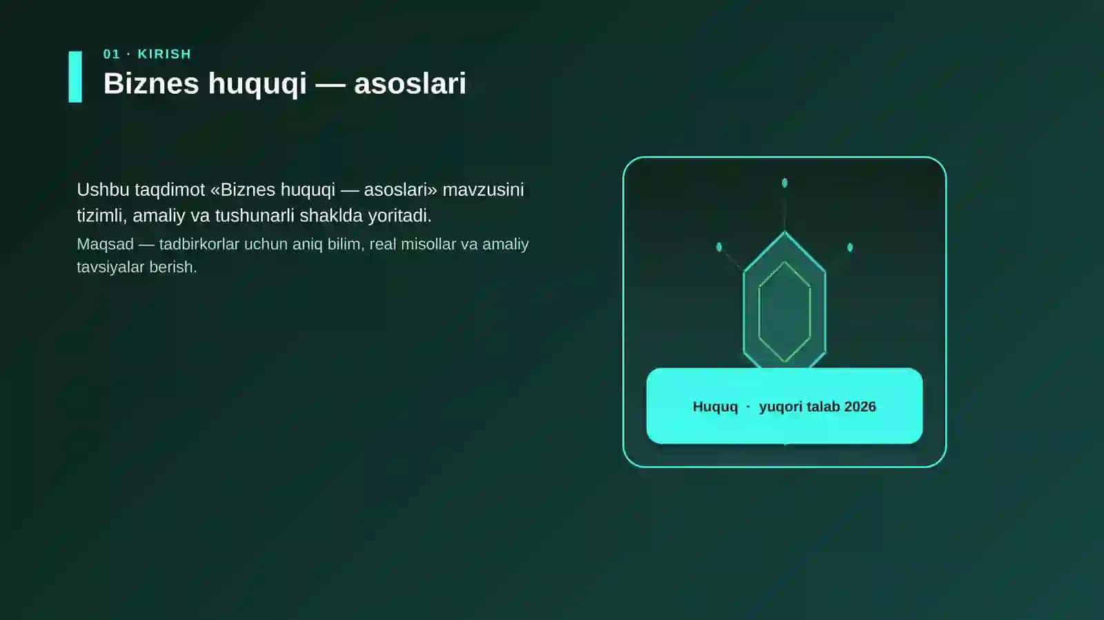 Biznes huquqi — asoslari 3