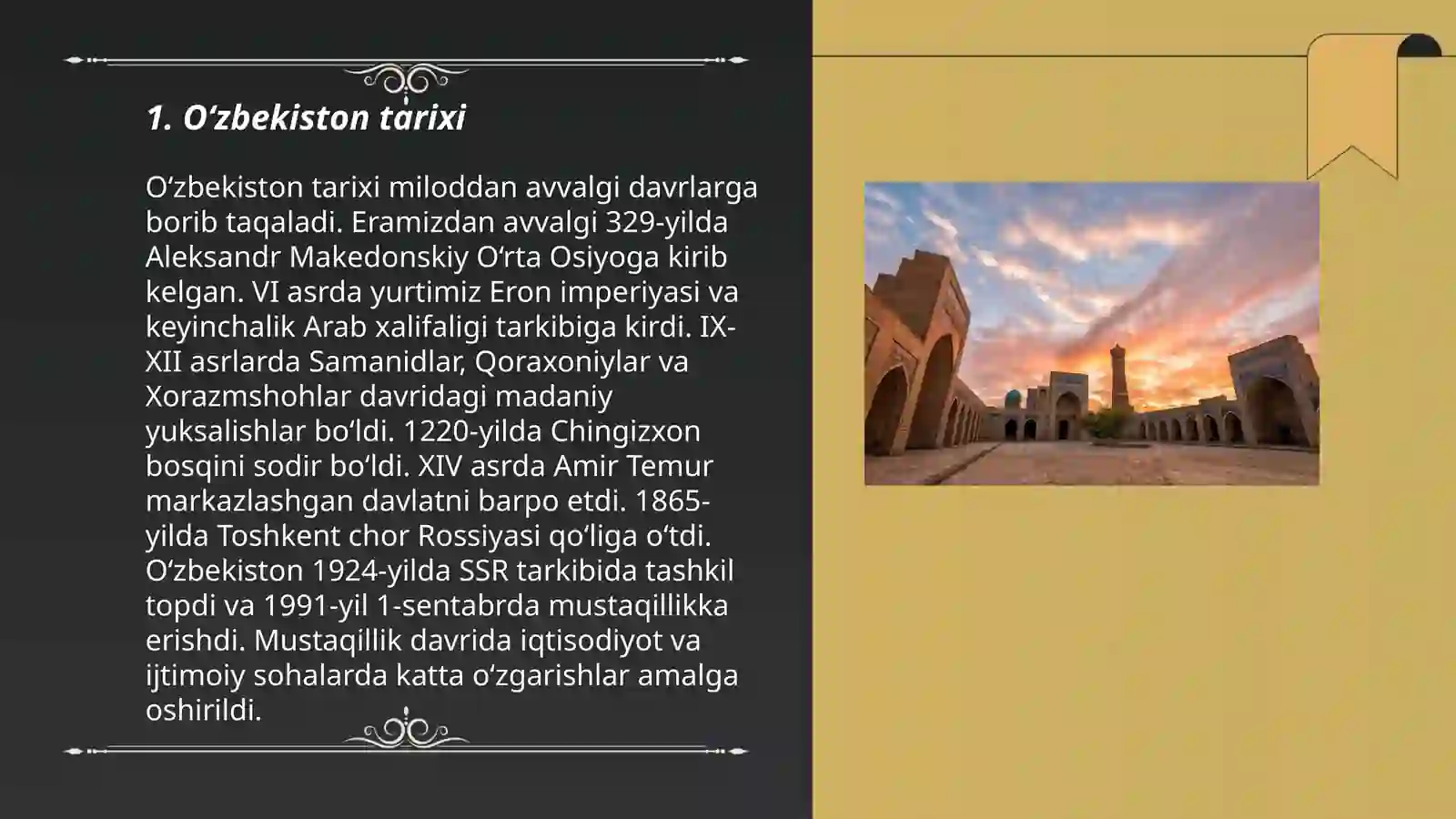 O‘zbekiston tarixi 3