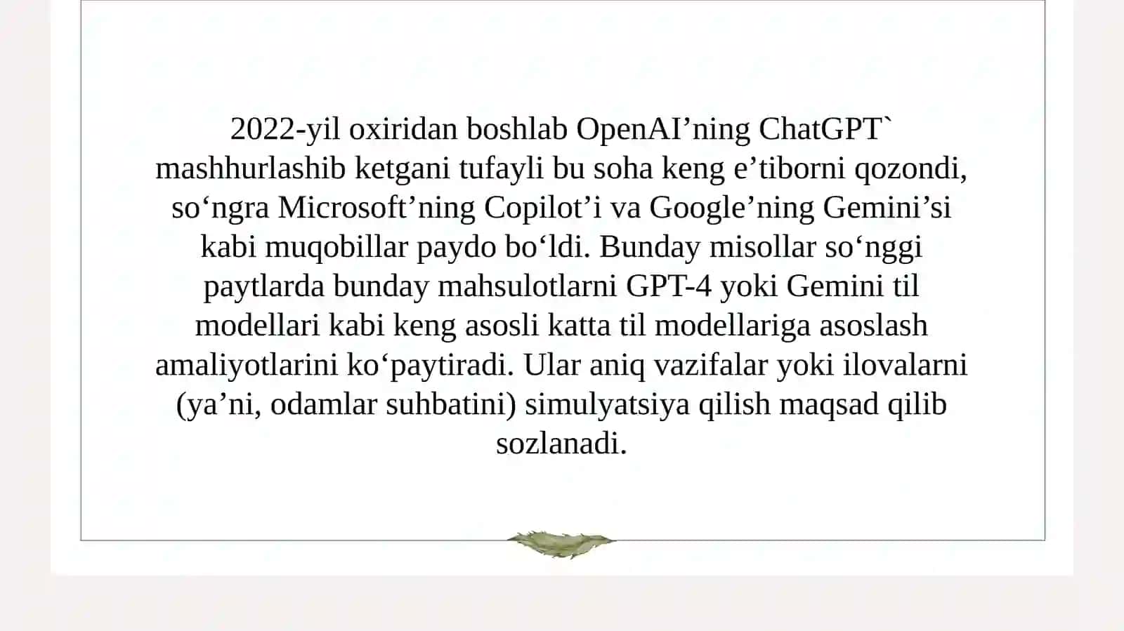 Chatbotlar 3