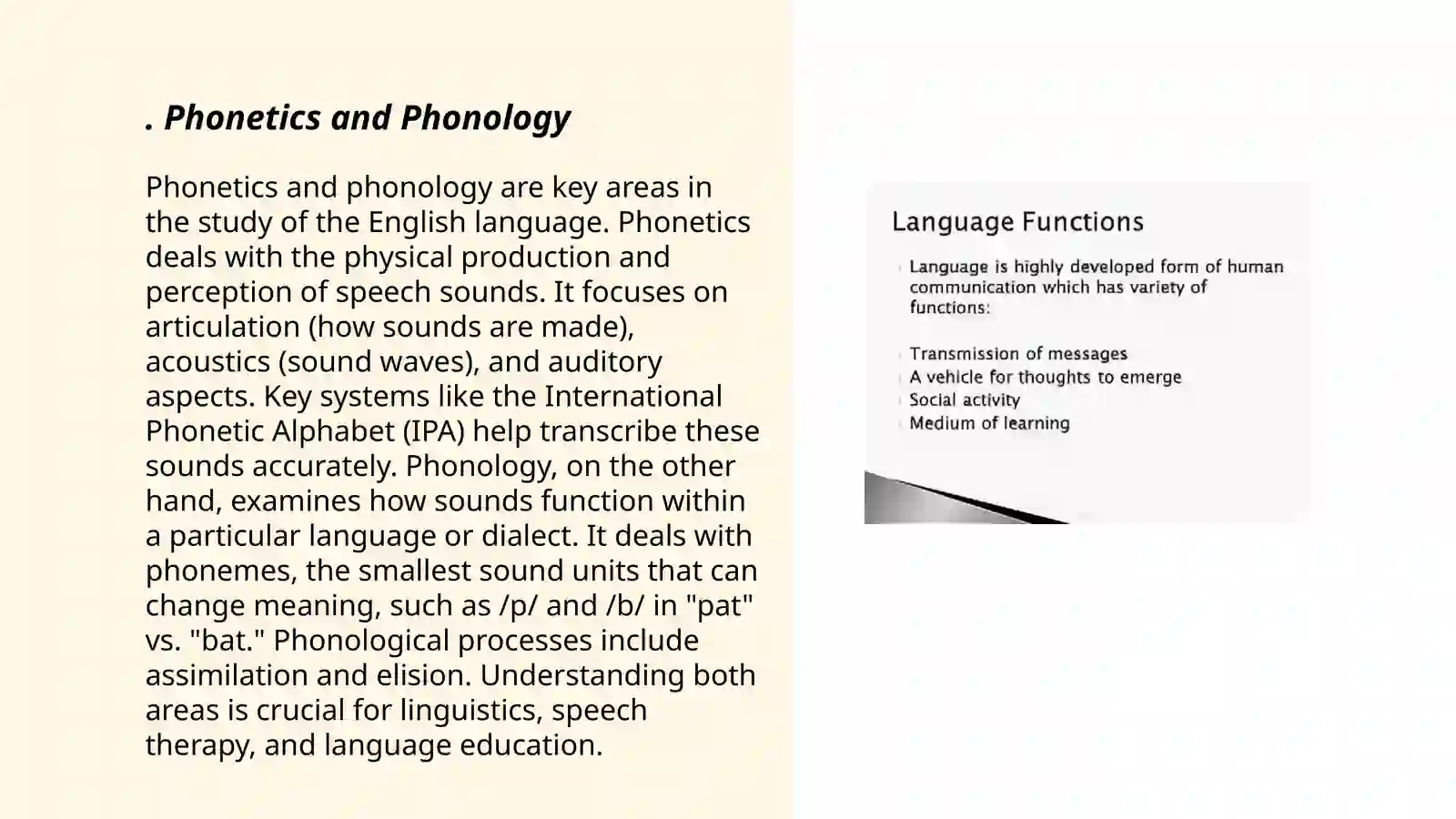 Linguistic Form and Functions 3