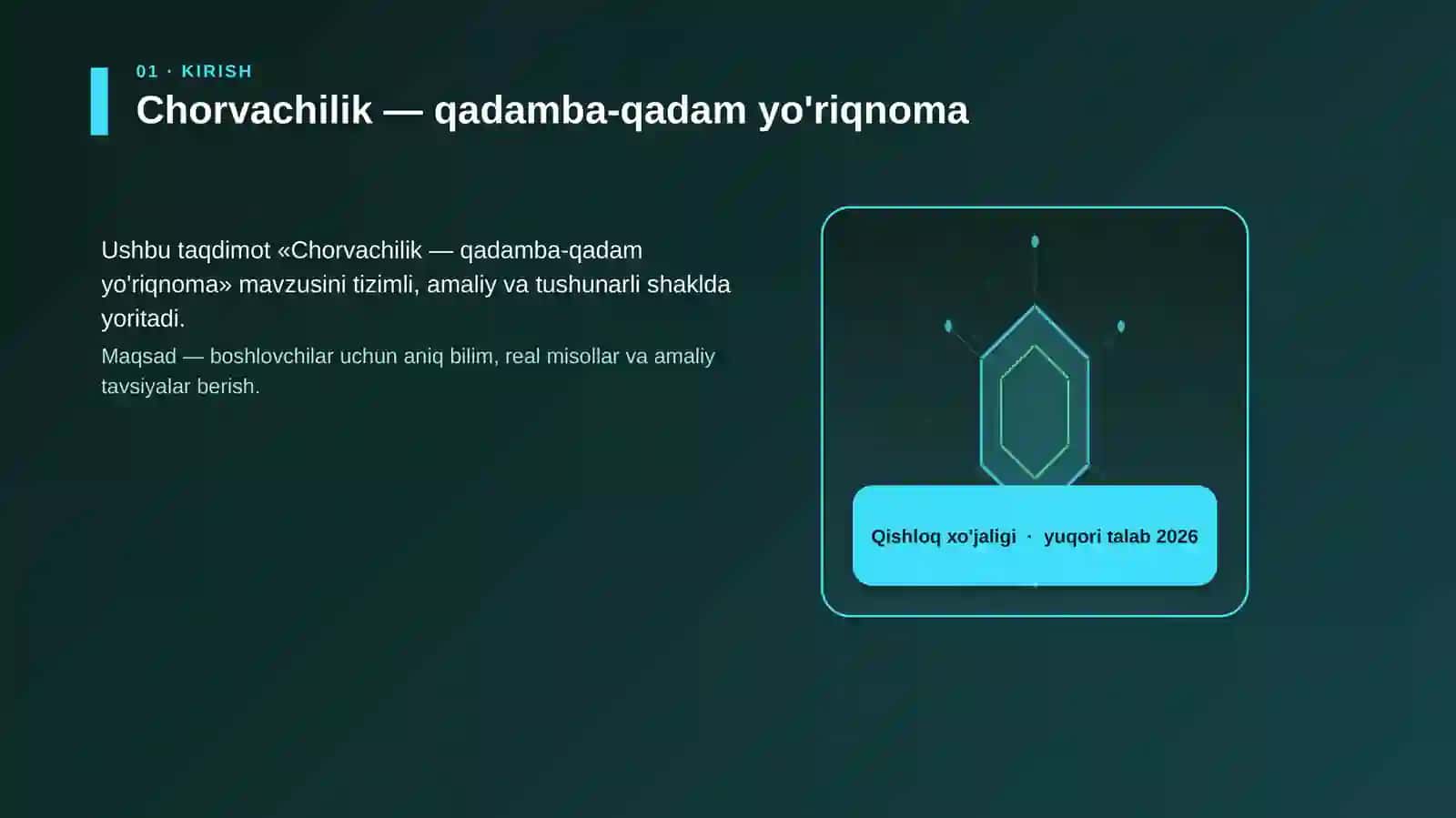 Chorvachilik — qadamba-qadam yo'riqnoma 3