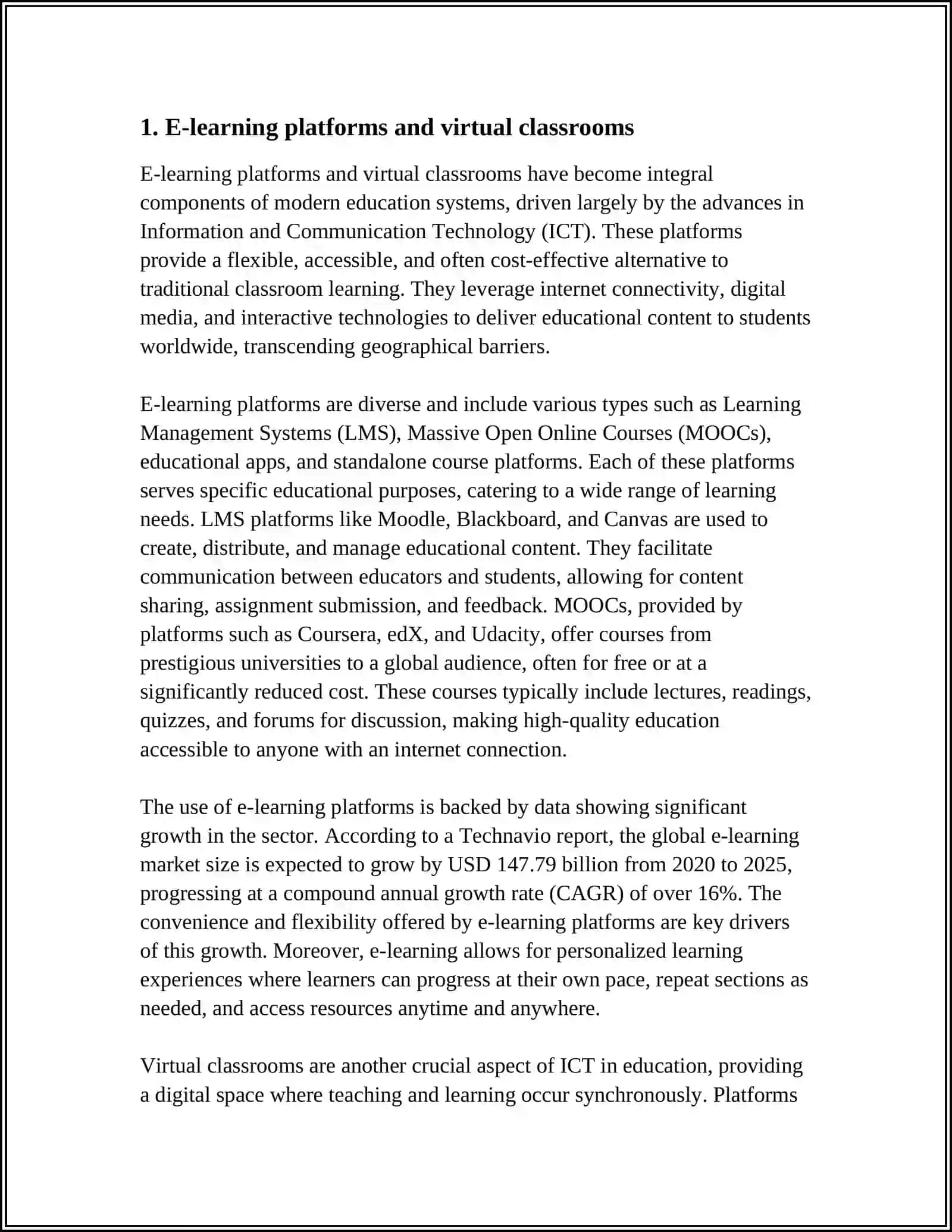 E-learning platforms and virtual classrooms 3