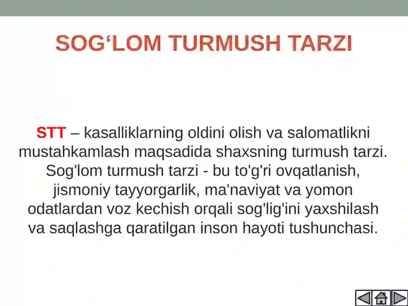 Sog‘lom turmush tarzi 3