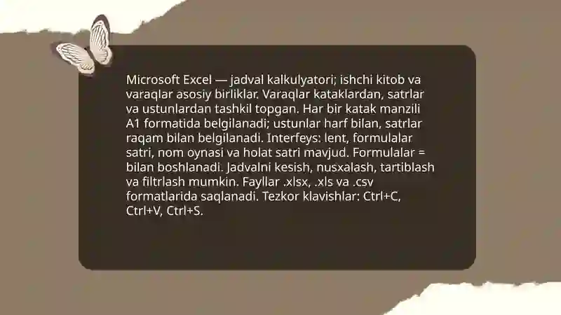 Microsoft Excel 3