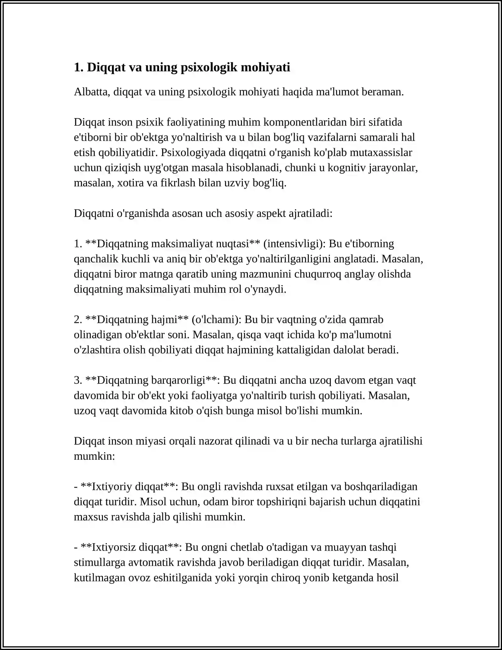 DOBRINNING DIQQAT HAQIDAGI QARASHLARI 3