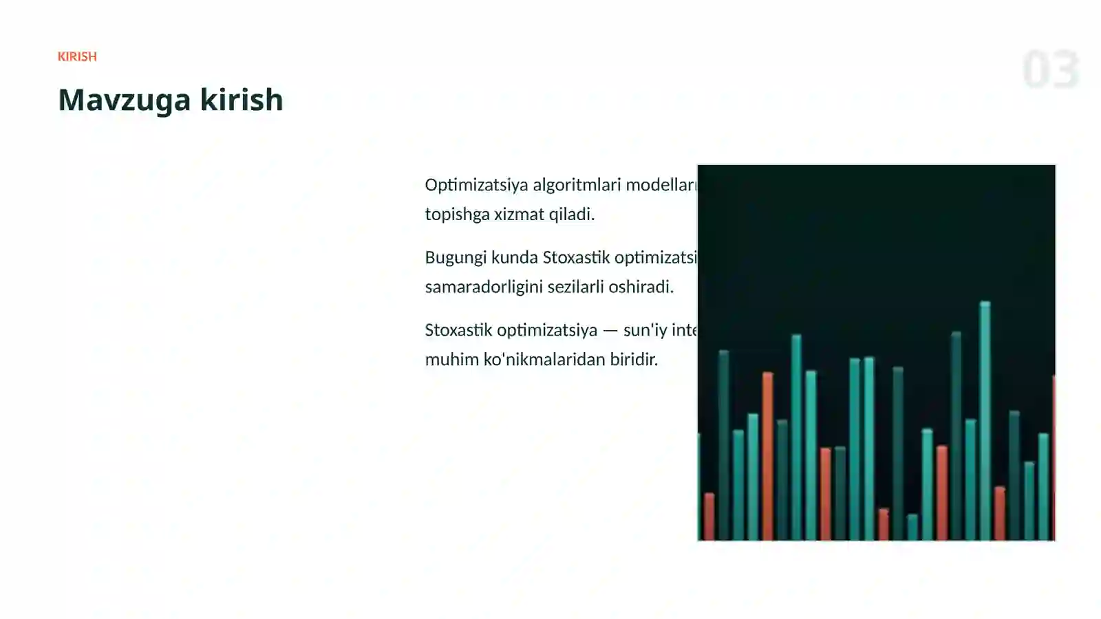 OPTIMIZATSIYA ALGORITMLARI 3
