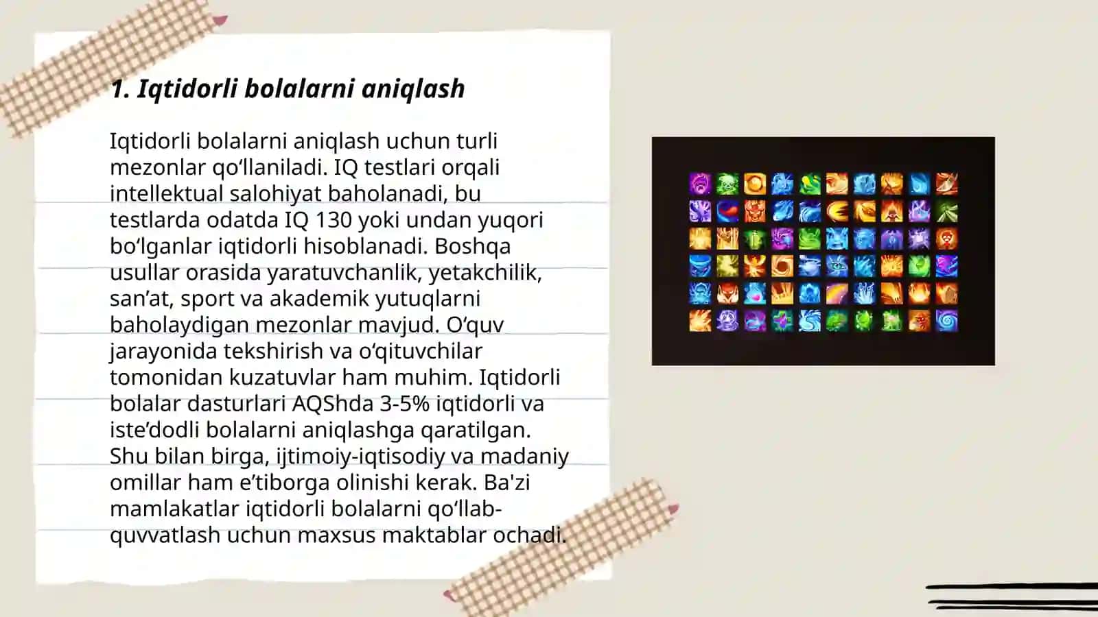 Iqtidorli bolalarni aniqlash 3