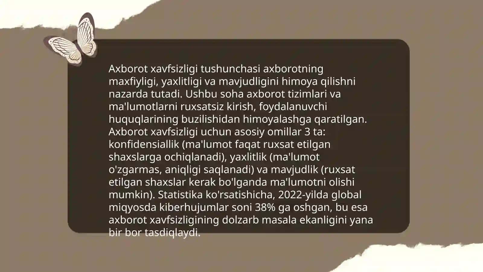 Axborot xavfsizligini ta'minlashning g'oyaviy nazariy asoslari 3