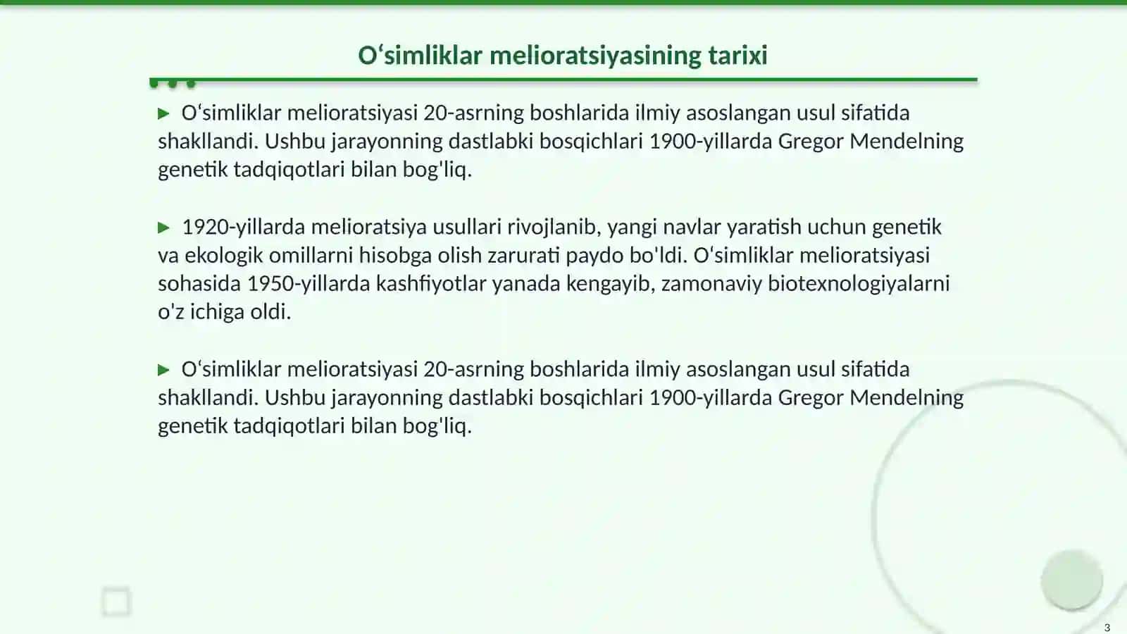 O‘simliklar meliоratsiyasi. Fitоmeliоratsiya va uning axamiyati 3
