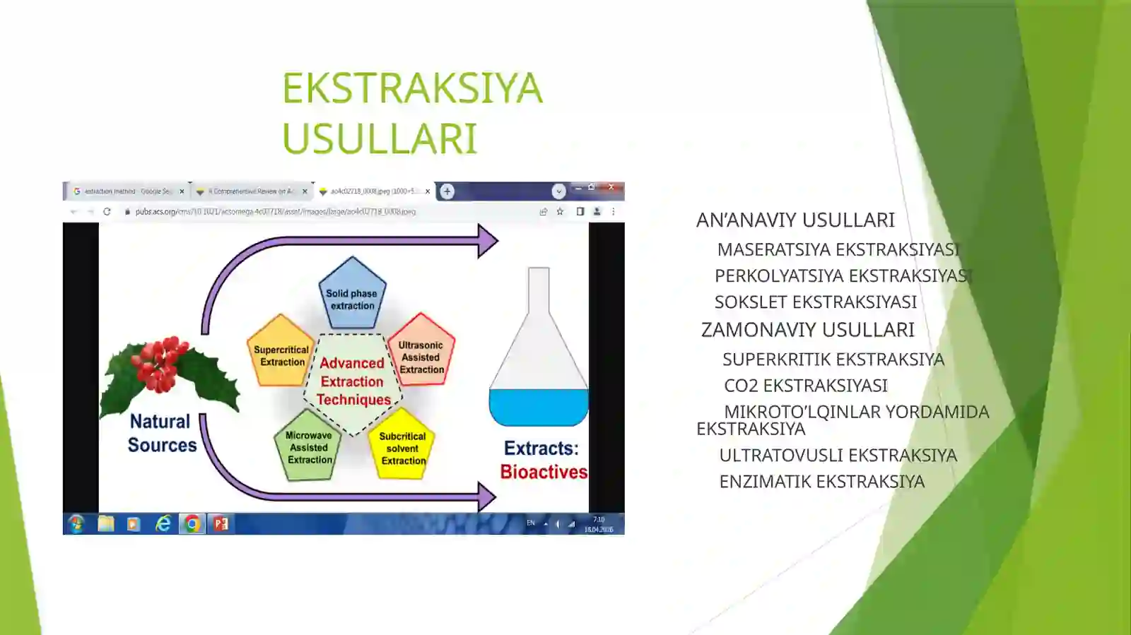 Dorivor O’simliklardan Biologik Faol Moddarni Ekstraksiyalash 3