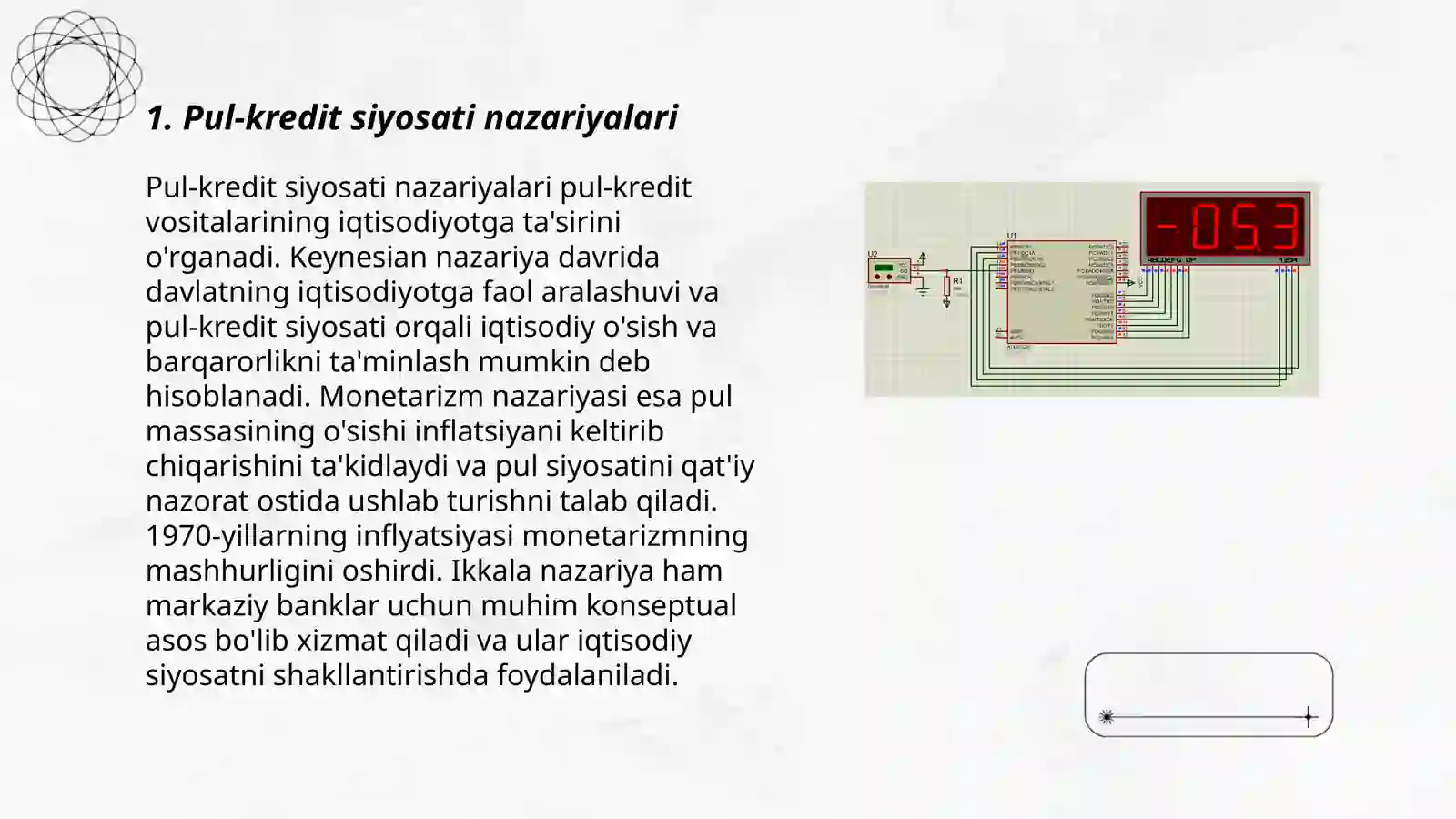 Pul-kredit siyosati nazariyalari 3