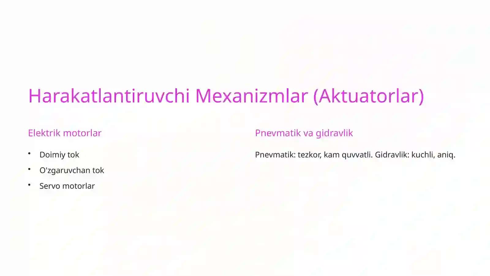 Qo'l (Manipulator) Tuzilishi 3