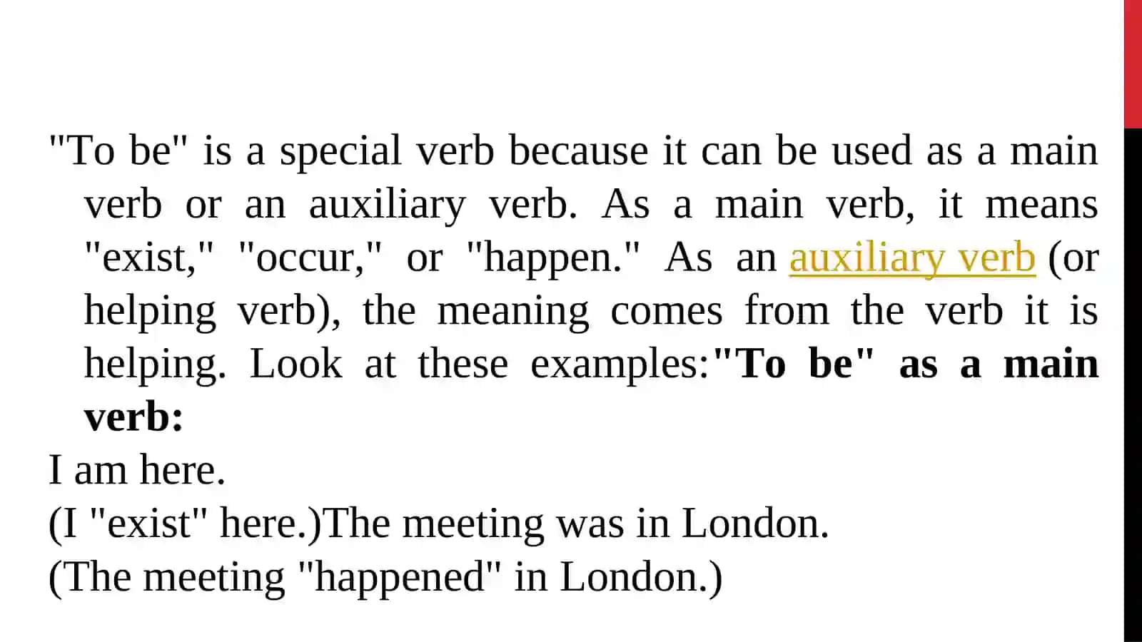 The Verb "To Be" Explained 3