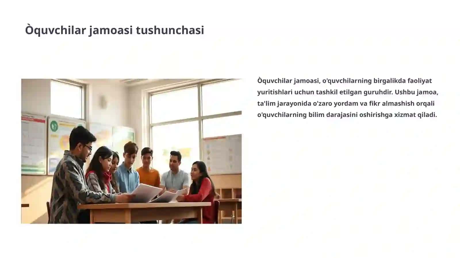 Òquvchilar Jamoasi: Pedagogik Jarayon 3