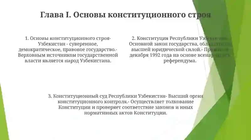Конституция Республика Узбекистан 3