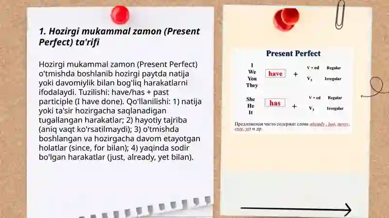 Present Perfect 3