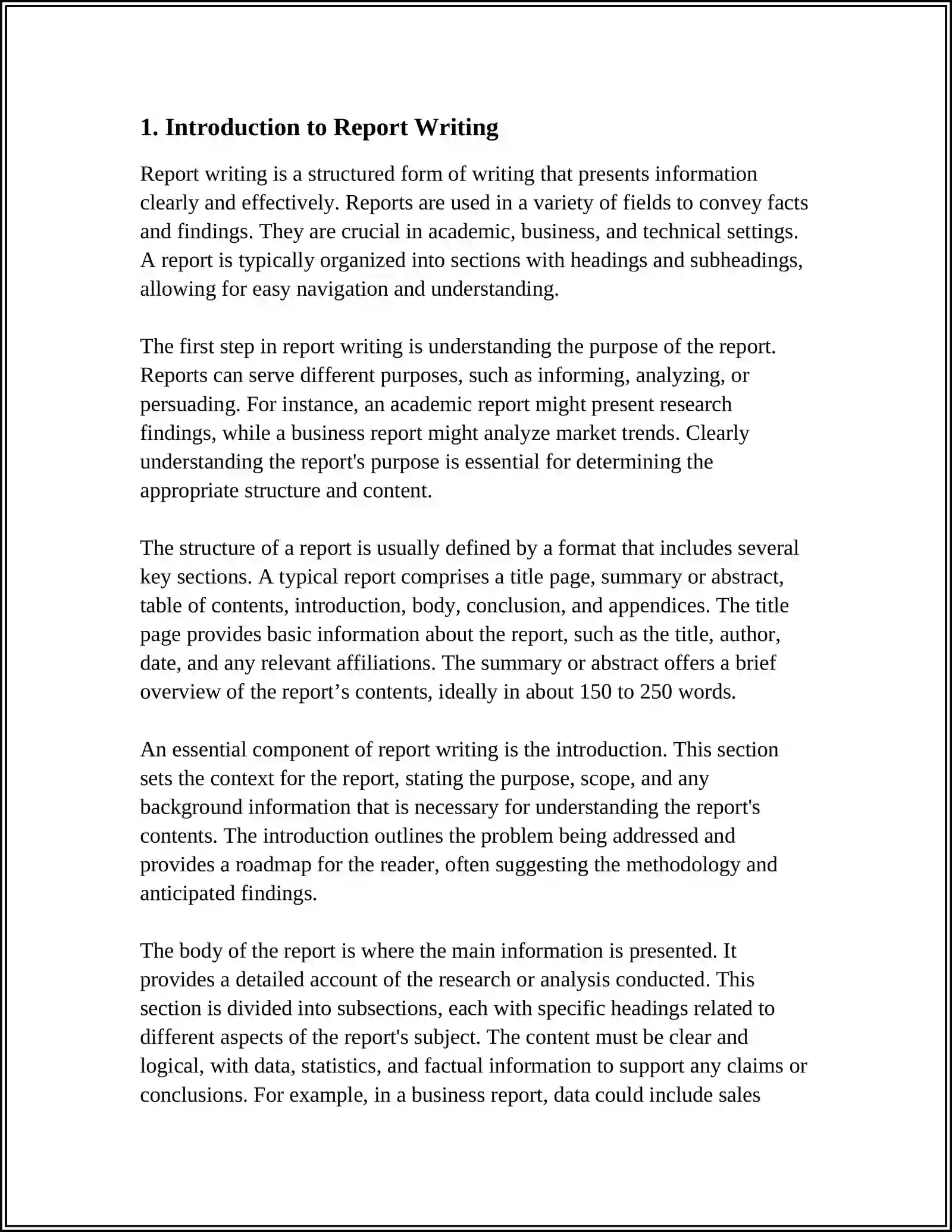 WRITING A REPORT ON AN ARTICLE 3