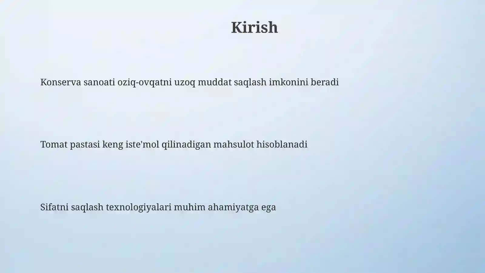 Konserva ishlab chiqarishda saqlash muddati va sifatini uzaytirish texnologik usullarini tashkil etish (tomat pastasi) 3