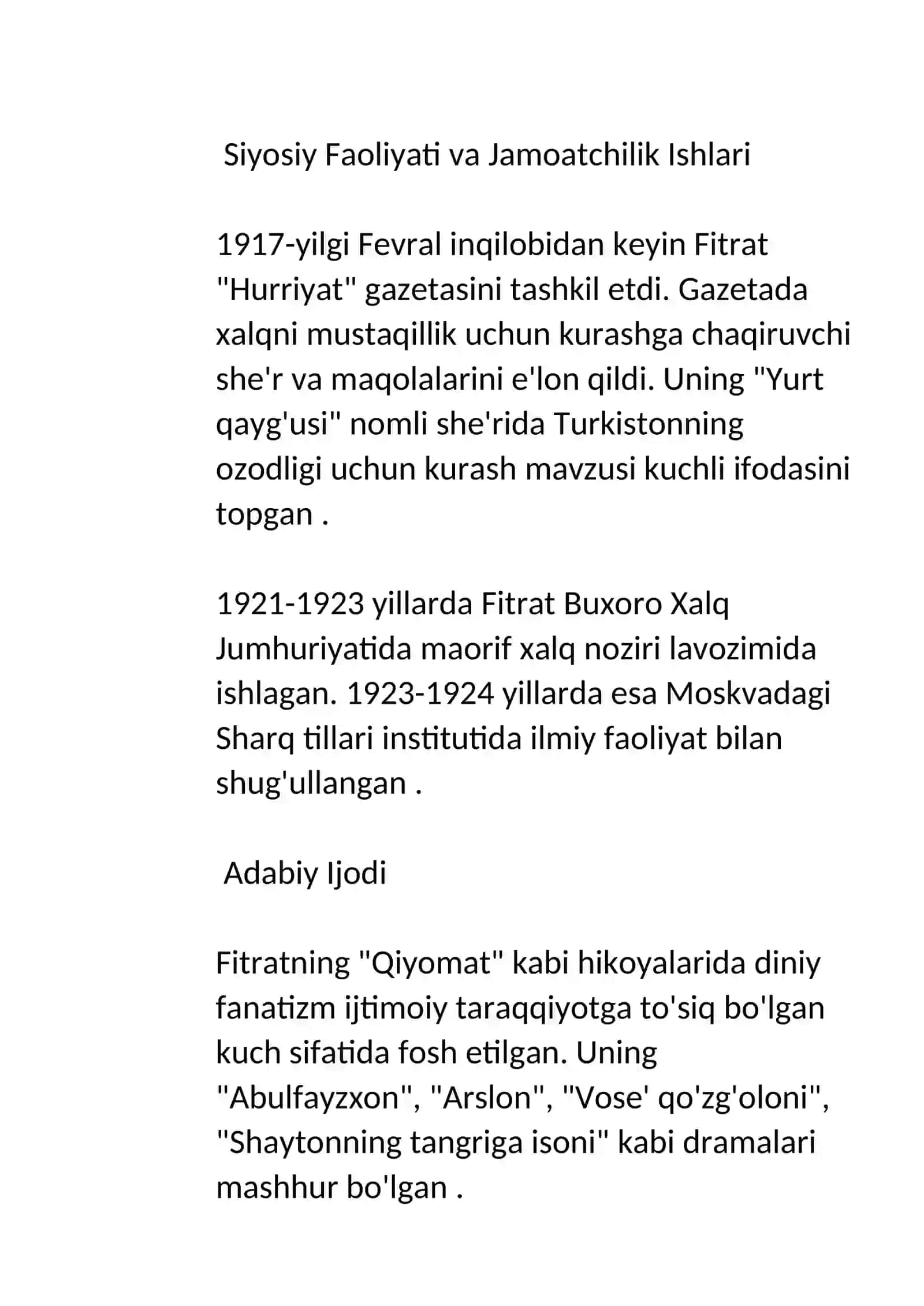 Abdurauf Fitratning oila asaridagi oila qurish tartiplari va farzand tarbiyasiga oid g’oyalari 3