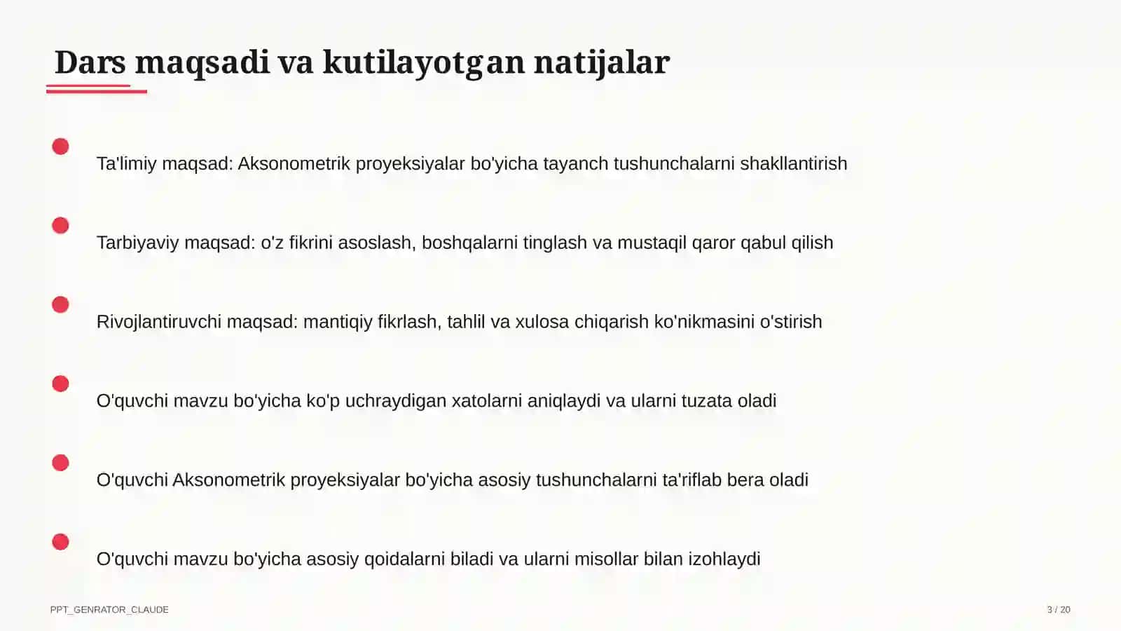Aksonometrik proyeksiyalar (8-sinf) 1