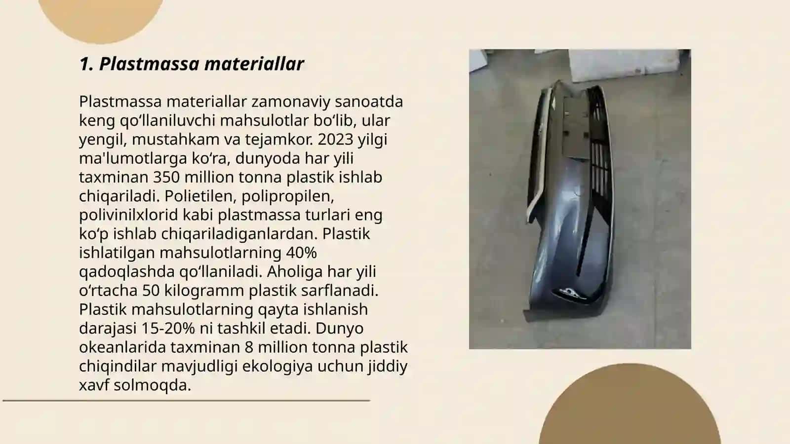 Plastmassa materiallar 3