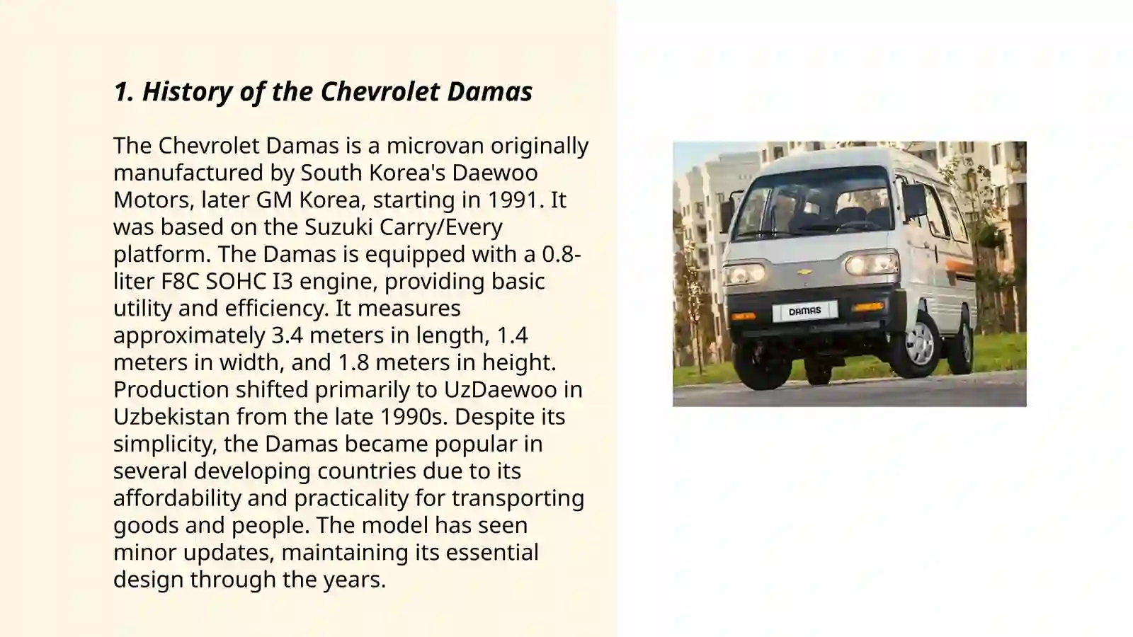 Chevrolet Damas 3