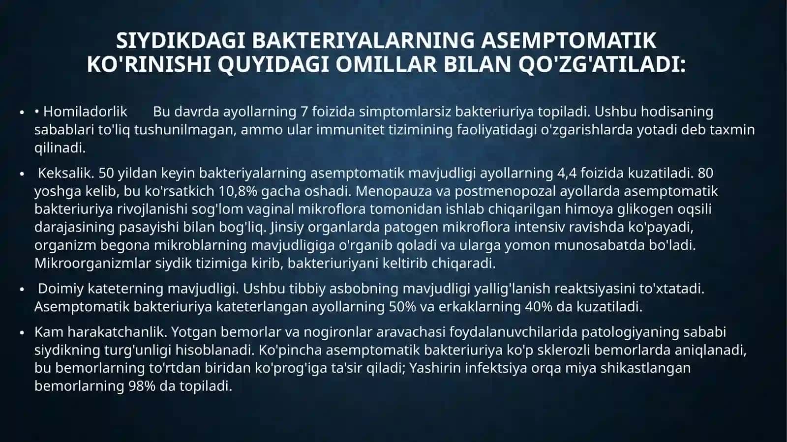 Simptomsiz bakteriuriya 3