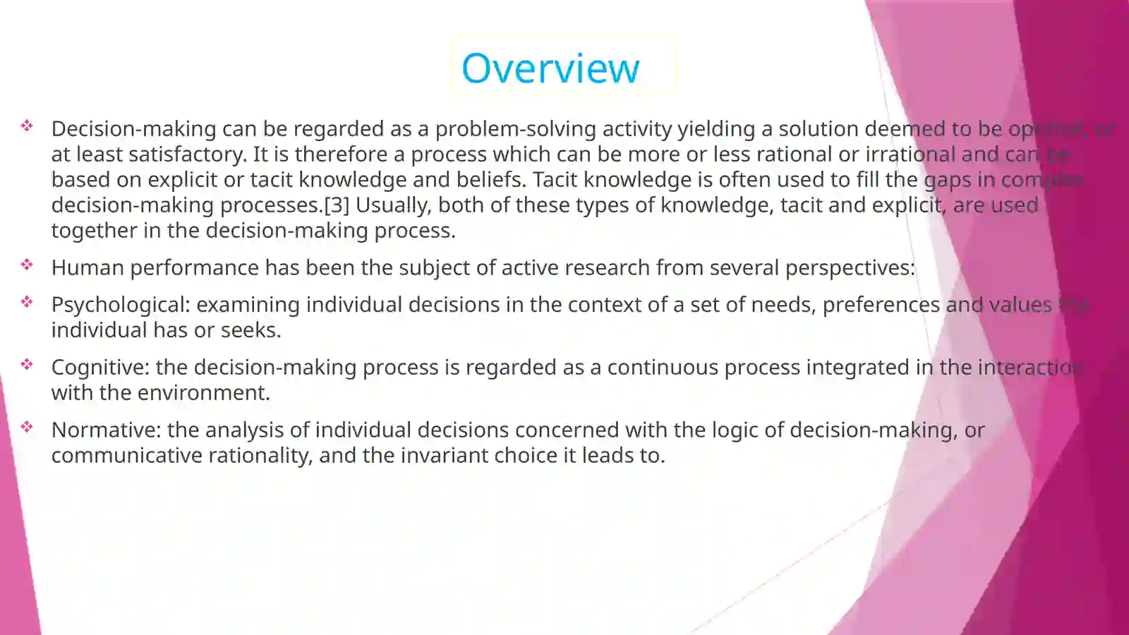 Decision-making in adolescents 3