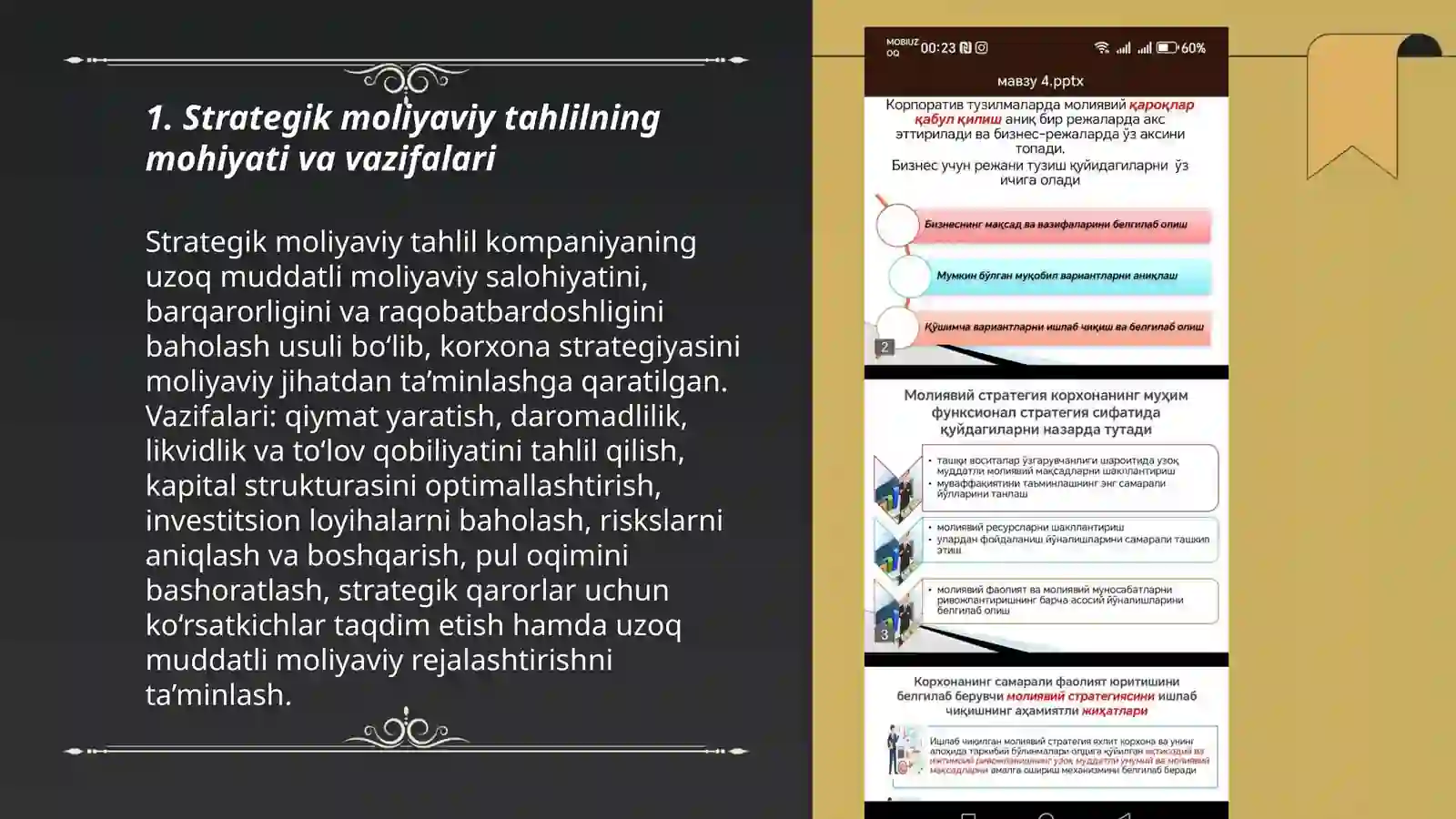 Strategik moliyaviy tahlil 3