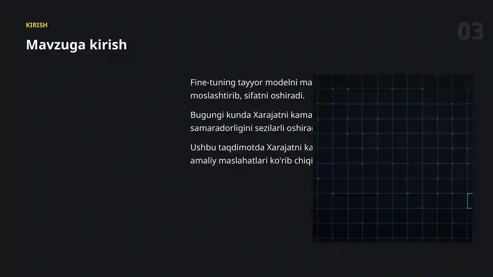 MODELLARNI SOZLASH (FINE-TUNING) 3