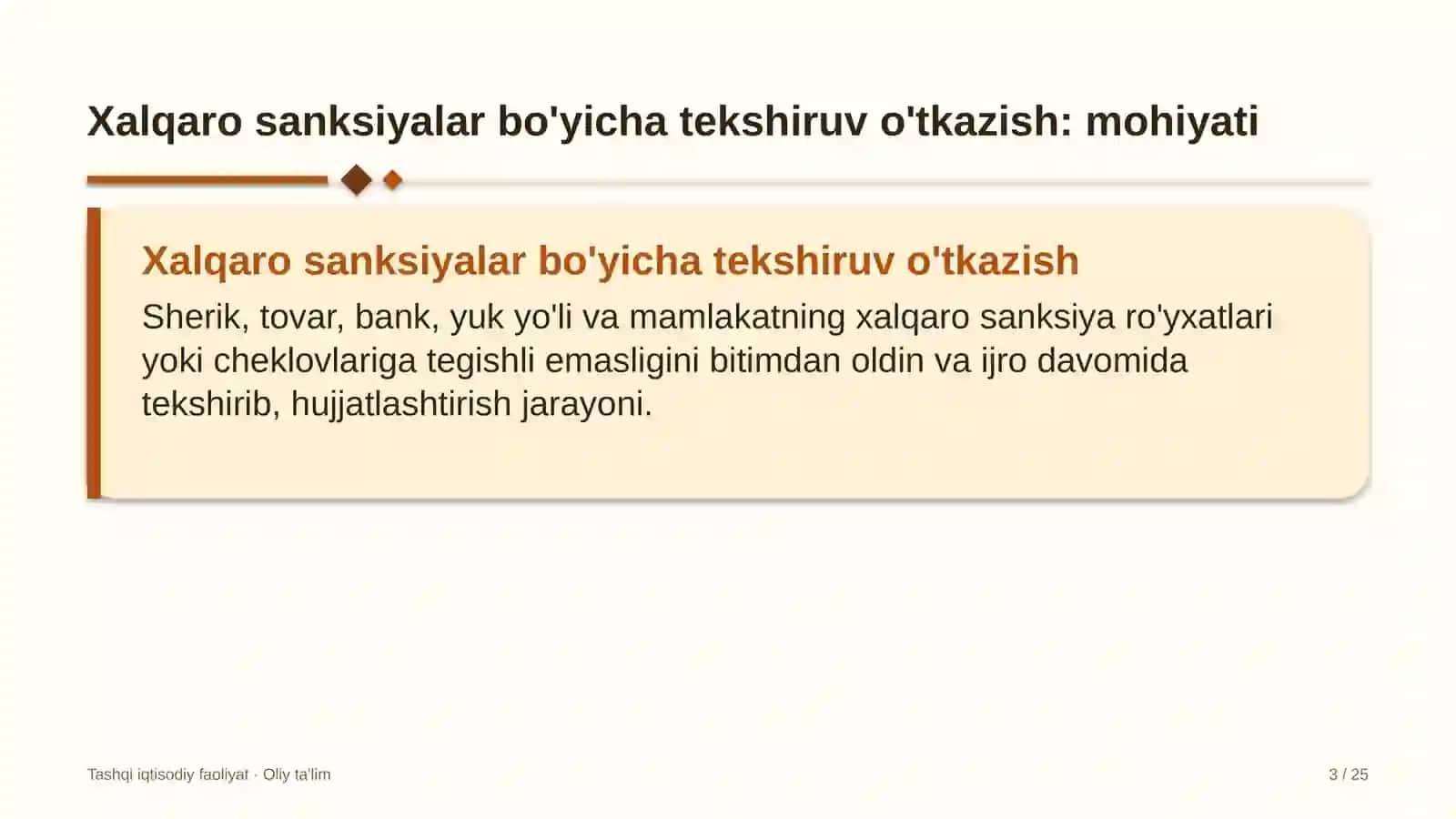 gaz transporti tizimida xalqaro sanksiyalar bo'yicha tekshiruv o'tkazish 5274 3