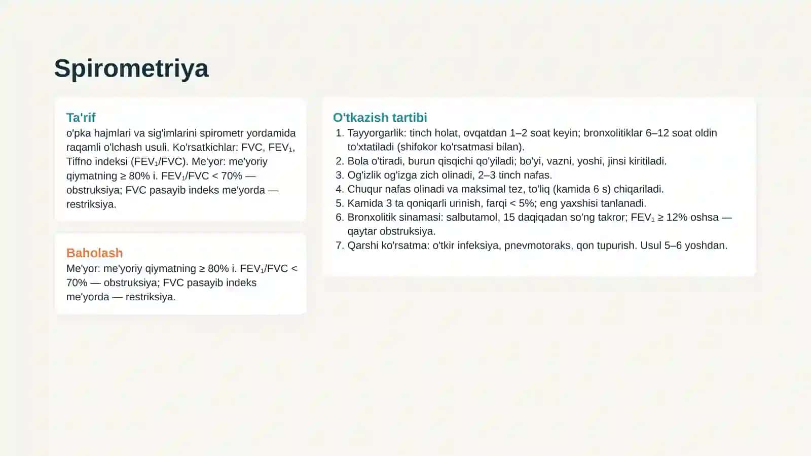 NAFAS A'ZOLARI DIAGNOSTIKASI 3