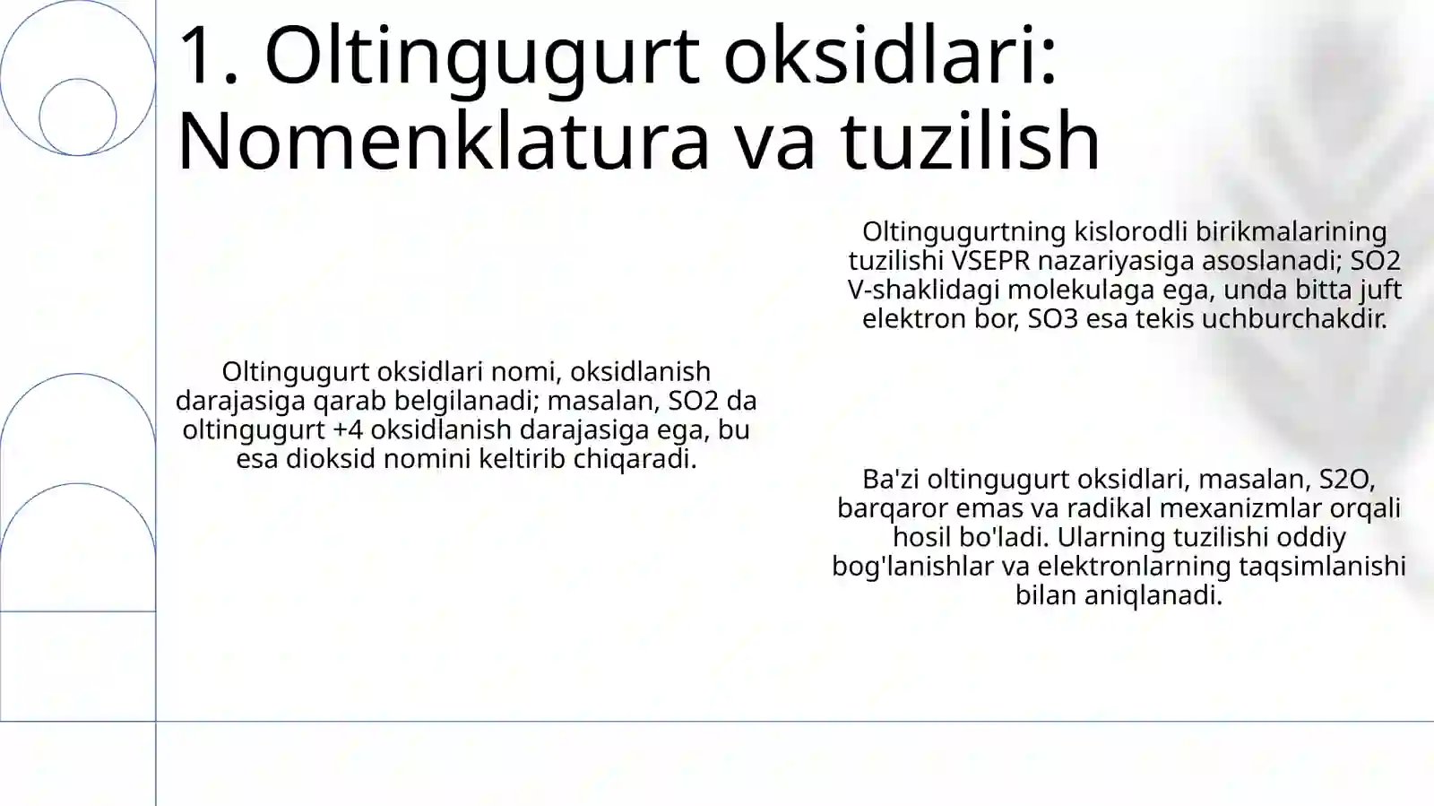 Oltingugurtning kislorodli birikmalari 3