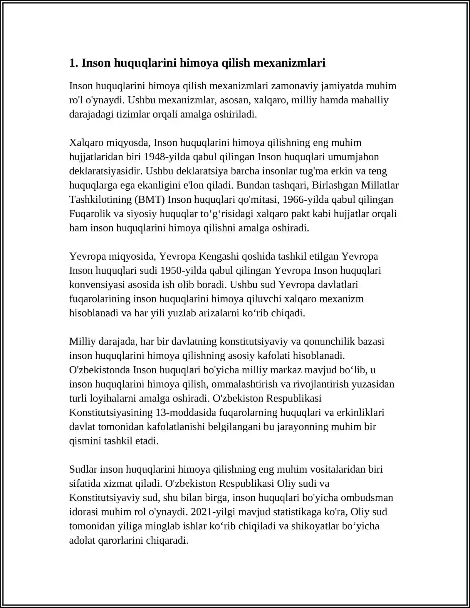 INSONNING SHAXSIY HAMDA SIYOSIY HUQUQLARINI MUSTAHKAMLASH MASALALARI 3