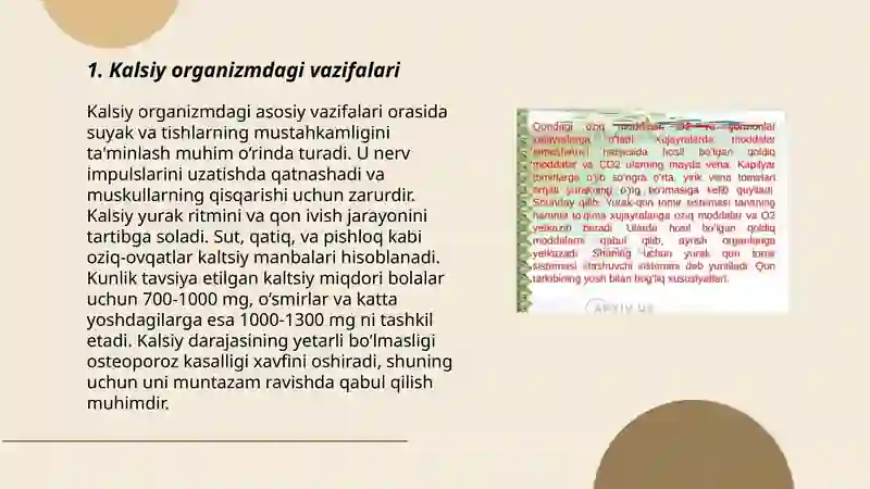 Kalsiy Magniy va rux haqida organizmga tasiri va boshqarilishi 3