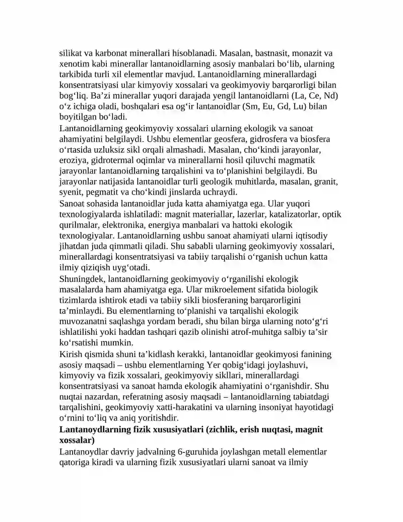 Lantanoidlar Geokimyosi 3