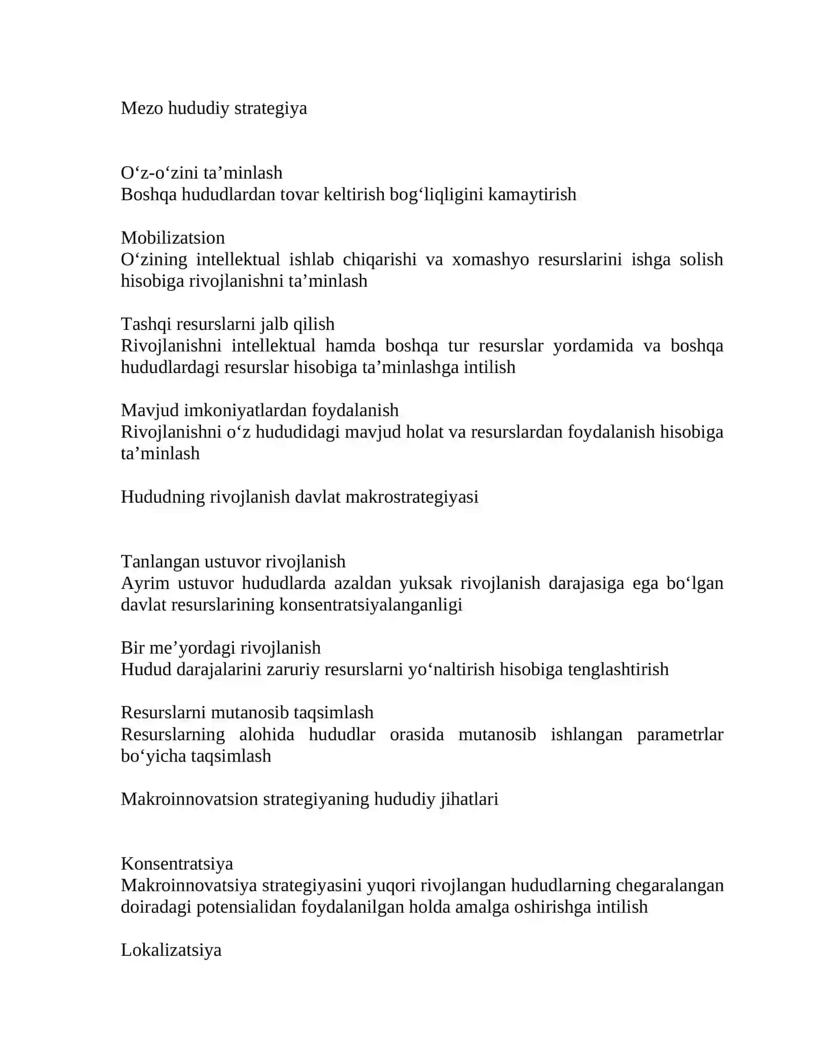 Hududiy strategik rejalashtirish va iqtisodiy muammolari 3