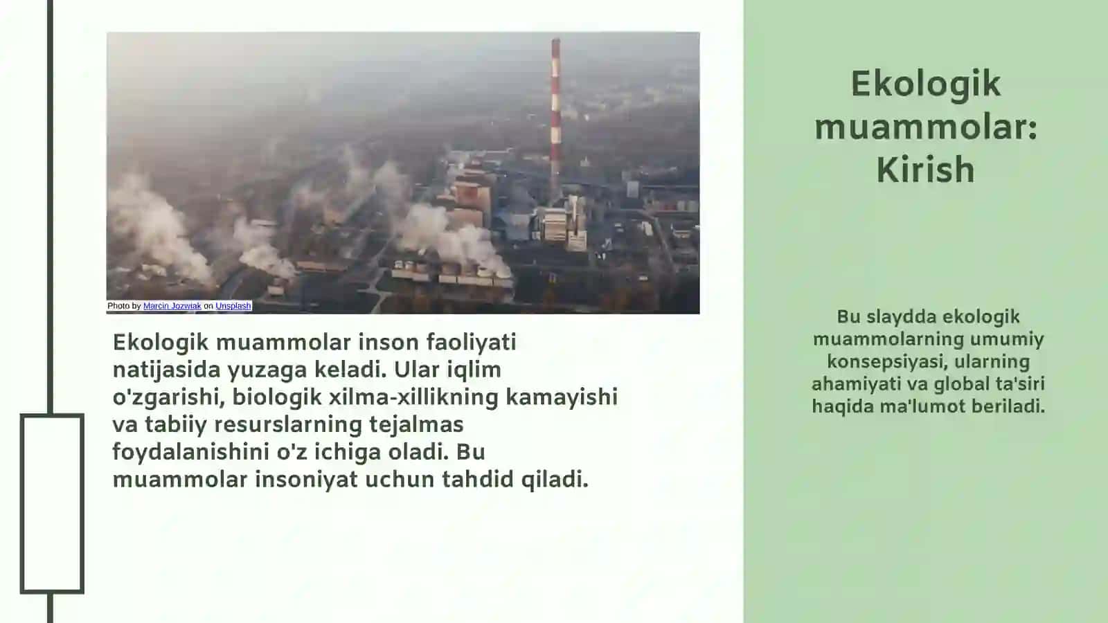 Globalekologikmuammolarvaularningkelibchiqishsabablari 3