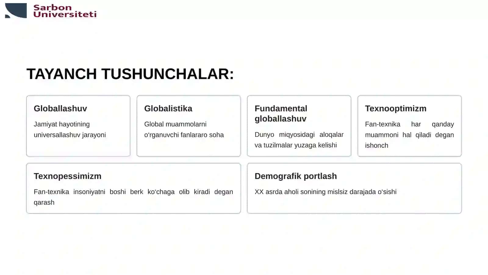 GLOBAL JARAYONLAR VA BARQAROR TARAQQIYOT FALSAFASI 3