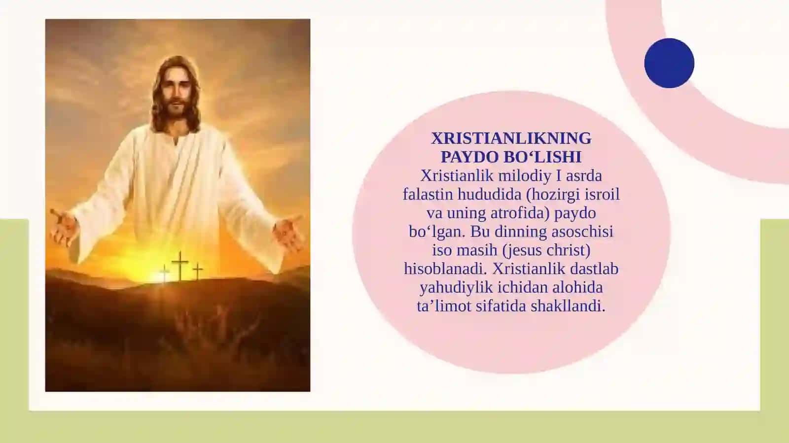 Xristianlikning paydo bo’lishi 3