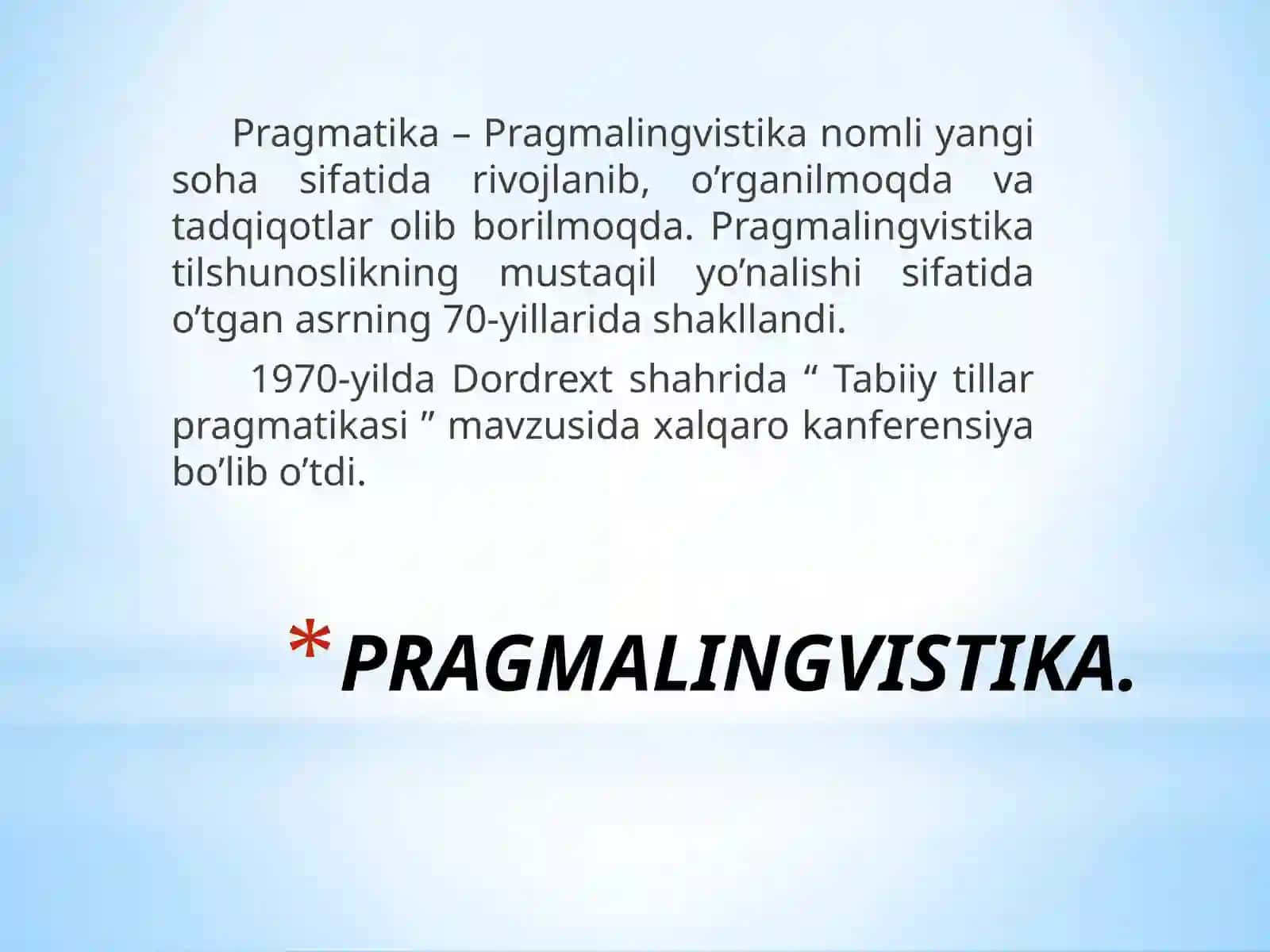 Pragmatik tadqiqotlar. 3