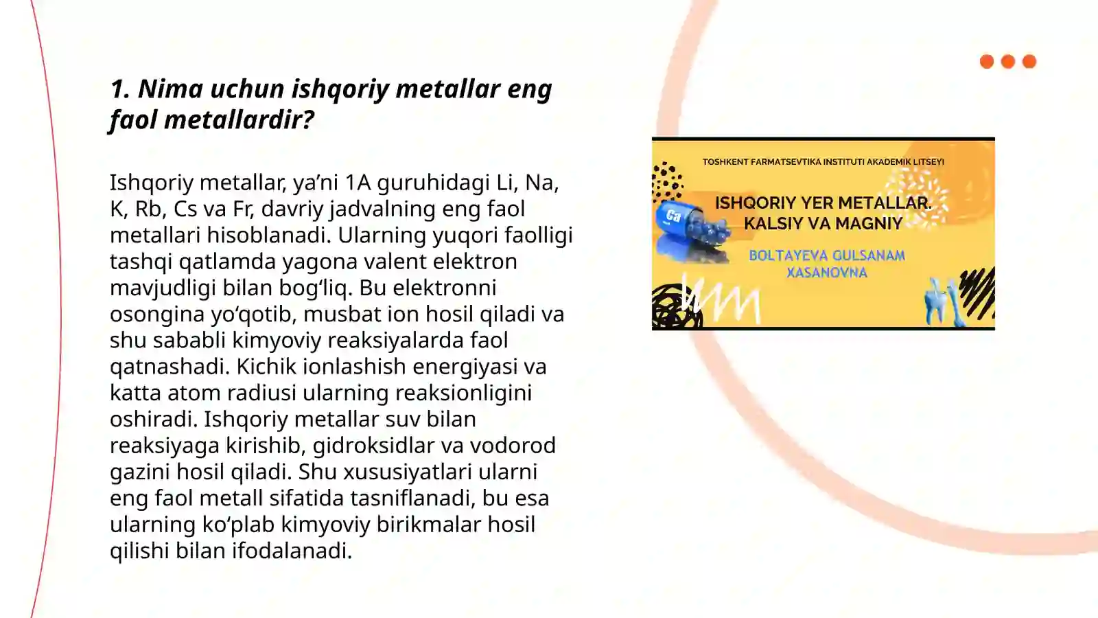Ishqoriy metallar 3