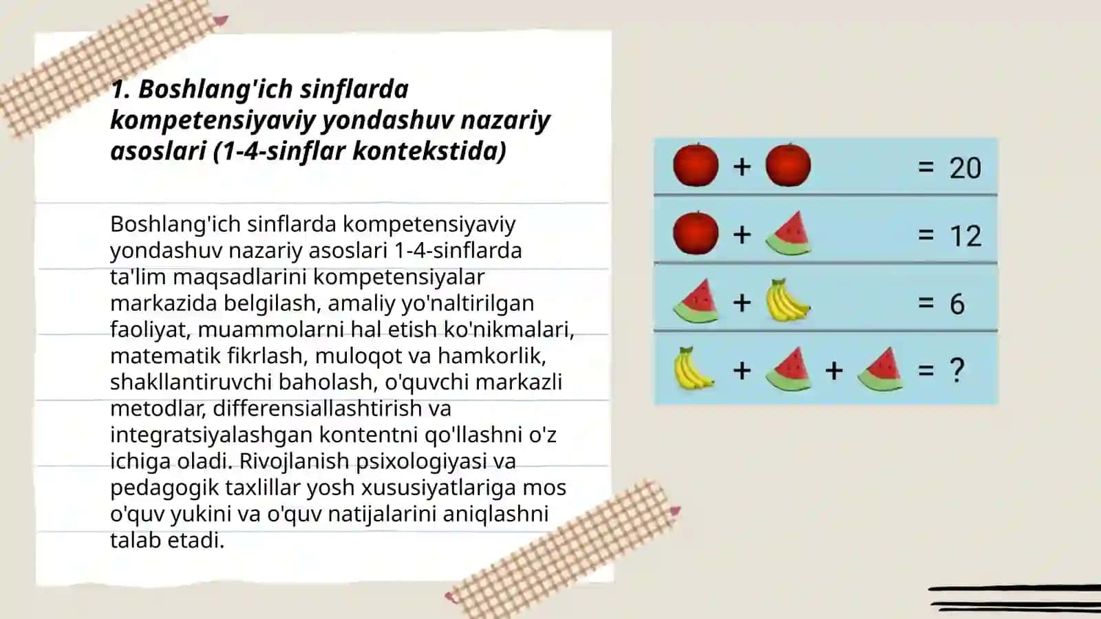 O'quv dasturi tahlili (1-2-3-4-sinflar kesimida) 3